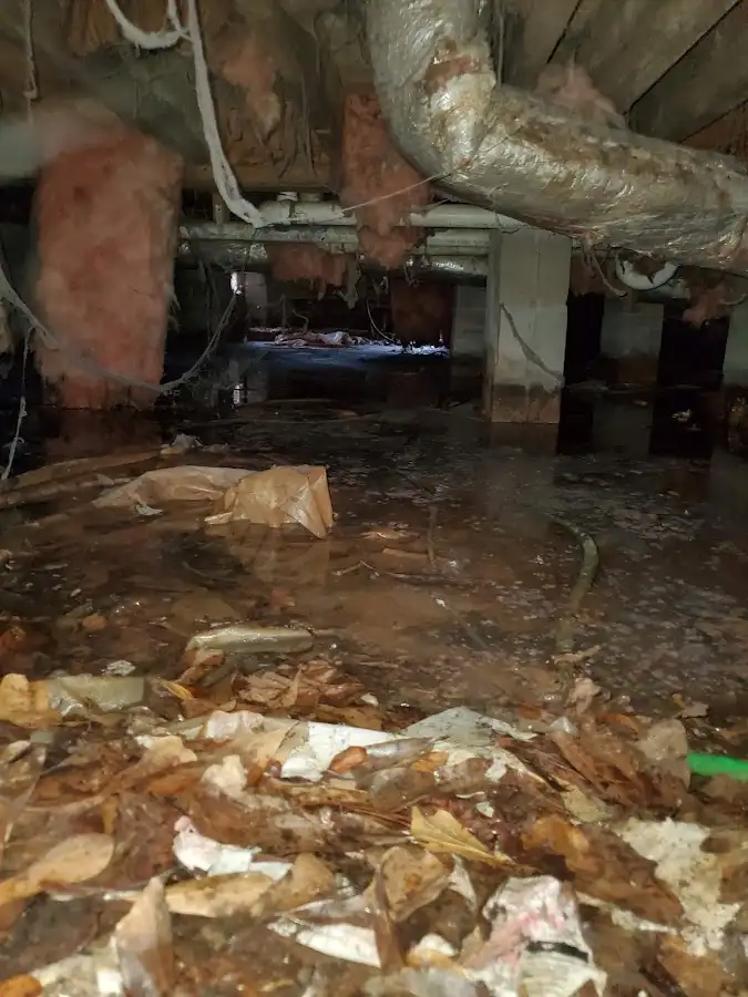 Crawl space flood assessment for Commercial Water Damage Restoration in South Windsor